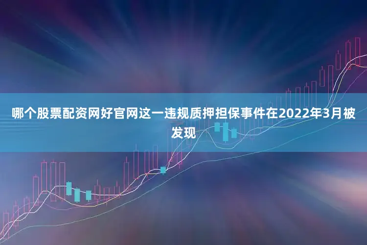哪个股票配资网好官网这一违规质押担保事件在2022年3月被发现