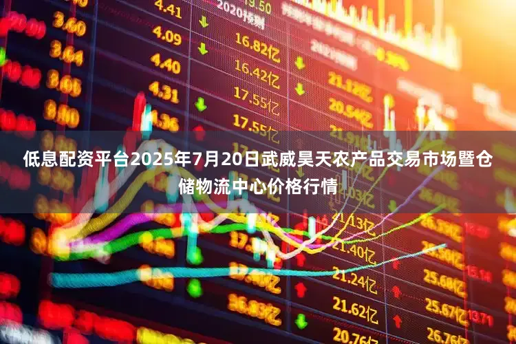 低息配资平台2025年7月20日武威昊天农产品交易市场暨仓储物流中心价格行情